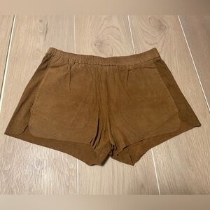 Maje Brown Suade Shorts